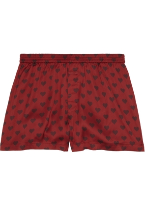 SKIMS Red Sleep Sateen Boxers
