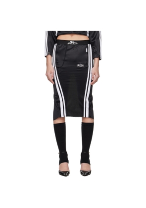Prototypes Black Trackpants Pencil Midi Skirt