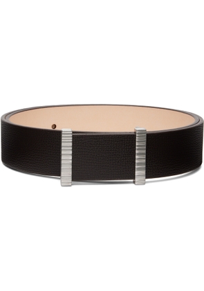 Paul Smith Brown Stripe Buckle Belt