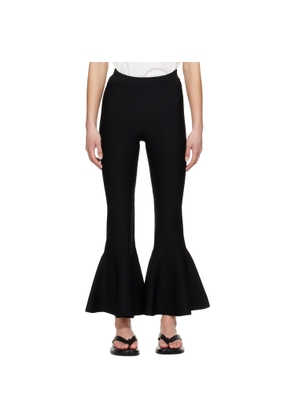 AMI Paris Black Godet Short Lounge Pants