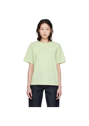 Maison Kitsuné Green 'Maison Kitsune' Handwriting Comfort T-shirt