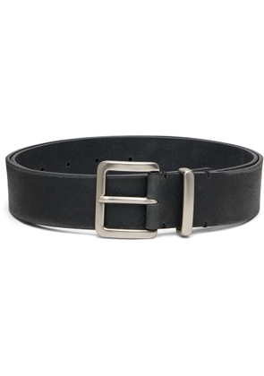 COOR Black Edge Sanding Cow Leather Belt