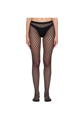 WARDROBE.NYC Black Web Tights