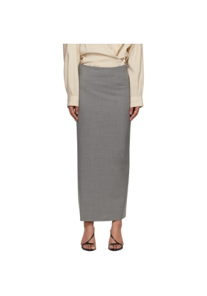 Loulou de Saison Gray Samos LDS Grain de Poudre Maxi Skirt