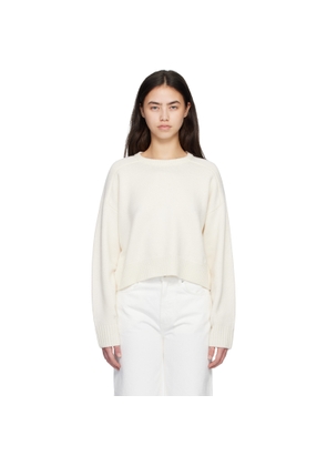 Loulou de Saison Off-White BRUZZI LDS Cropped Sweater