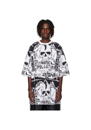 LU'U DAN Black & White 'Big Boy' T-shirt