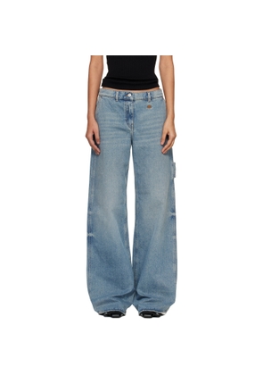 Courrèges Blue Hammer Denim Baggy Jeans