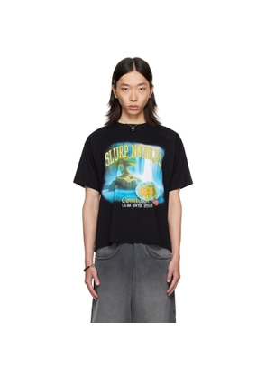 LU'U DAN Black Slurp Noodles Box T-shirt