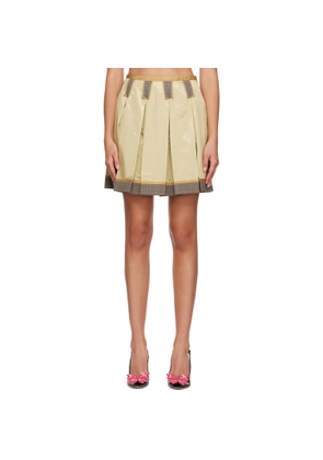 Moschino Beige Inside Out Miniskirt