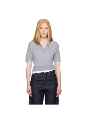 3.1 Phillip Lim Gray Cropped Polo