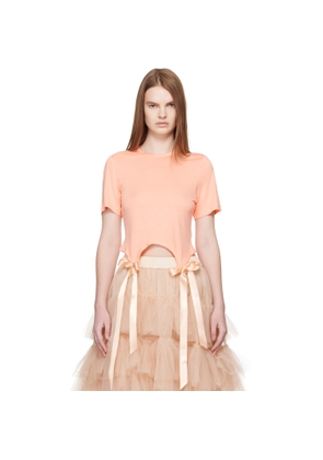 Simone Rocha Pink Bow Tail Easy T-shirt
