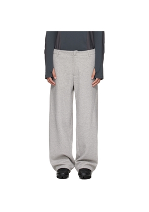 J EONGL I Gray Hybrid Wool Cicada Trousers