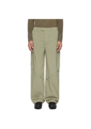 J EONGL I Green Softshell Slash Sweatpants