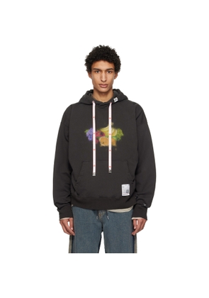Maison MIHARA YASUHIRO Black Fruit Printed Hoodie