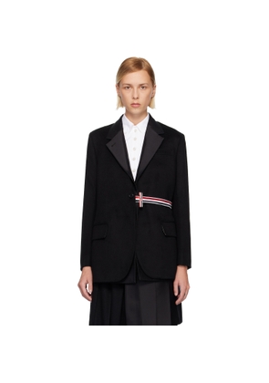 Thom Browne Black Cashmere Wool 2-In-1 Sport Blazer