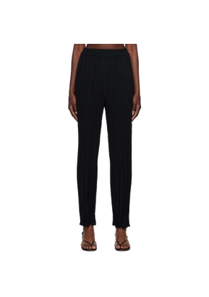 BITE Black Maisie Plissé Trousers