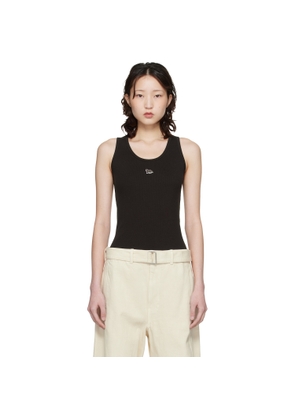 Maison Kitsuné Brown Baby Fox Ribbed Tank Top