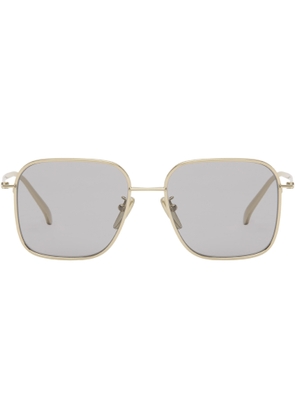 Prada Eyewear Gold Square Metal Sunglasses