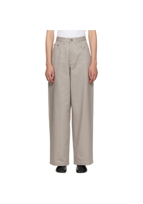 Maria McManus Gray 5 Pocket Wide Leg Trousers