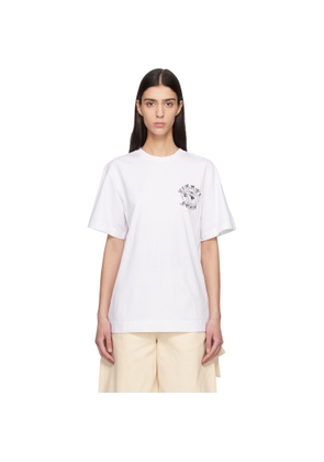 Simone Rocha White Dim Sum Logo Print T-shirt