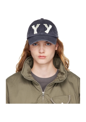 OPEN YY Navy 'YY' Heart Bone Ball Cap
