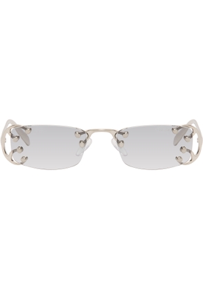 Prada Eyewear Silver PR C57S Sunglasses