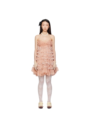 Valentino Pink Chiffon Minidress