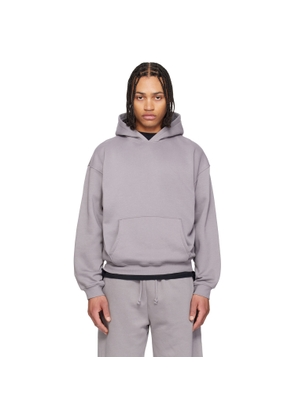 SKIMS Purple Fleece Lounge Relaxed Hoodie
