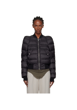 Rick Owens Black Concordians Duvet Flight Down Jacket