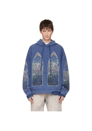 Who Decides War Blue Faded Hoodie