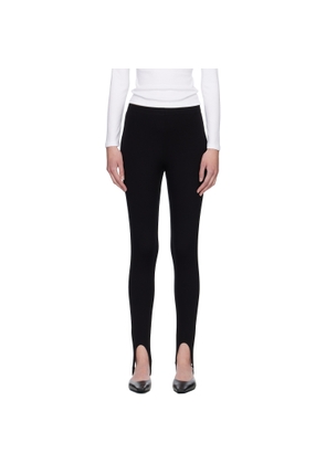 LESET Black Rio Stirrup Leggings