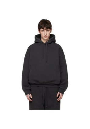 SKIMS Black Heavyweight Fleece Hoodie