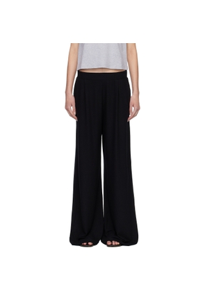 LESET Black Lauren Pleated Pocket Trousers