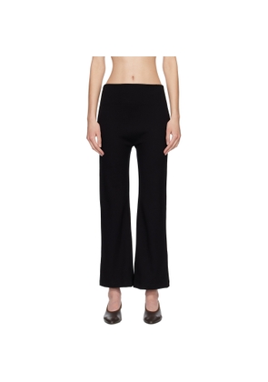 LESET Black Rio High Waist Flare Trousers