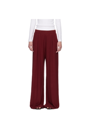 LESET Red Lauren Pleated Pocket Trousers