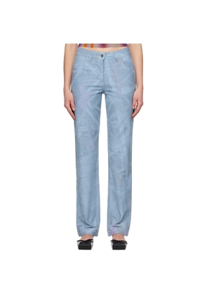 Serapis Blue Scrap Yard Fitted Jeans