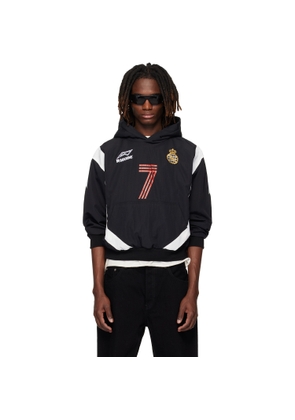 Rhude Black Lago Soccer Hoodie