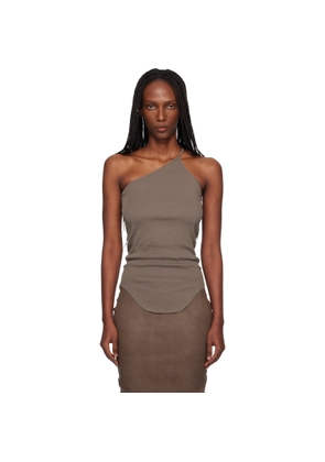 Rick Owens Gray Temple One Shoulder Top