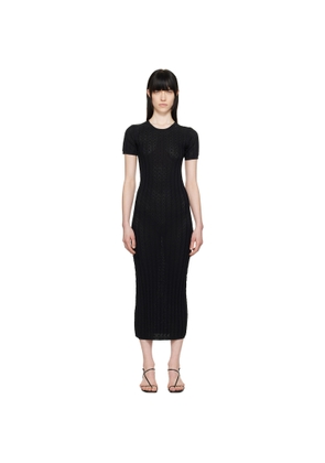 Loulou de Saison Black Aruba Midi Dress
