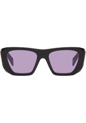 Prada Eyewear Black Large Square Symbole Sunglasses