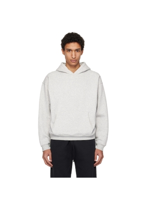 SKIMS Gray Fleece Lounge Relaxed Hoodie