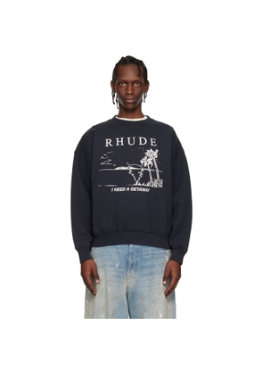 Rhude Black 'I Need A Getaway' Sweatshirt