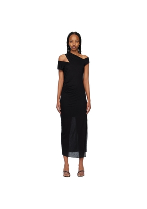Helmut Lang Navy Scala Midi Dress