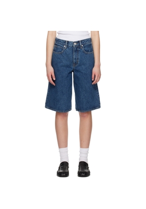 SLVRLAKE Blue Baggy Grace Denim Shorts