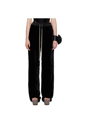 Rick Owens Black Concordians Dietrich Drawstring Trousers