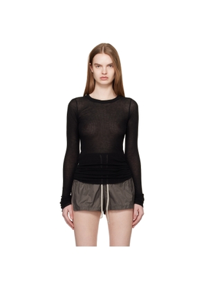 Rick Owens Black Temple Rib LS T-shirt