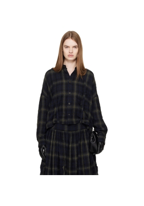 YOHJI YAMAMOTO Navy Oversized Shirt