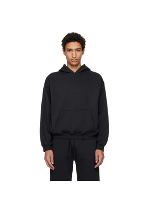 SKIMS Black Fleece Lounge Relaxed Hoodie