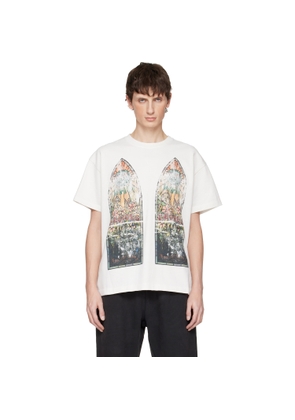 Who Decides War White Faded Jersey T-shirt
