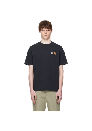 Maison Kitsuné Black Double Bold Fox Head Comfort T-shirt